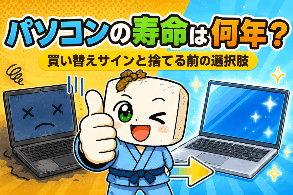 パソコンの寿命は何年?買い替えサインと捨てる前の選択肢